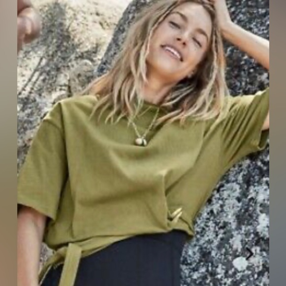 Fabletics Rue Tie T-shirt Faded Olive